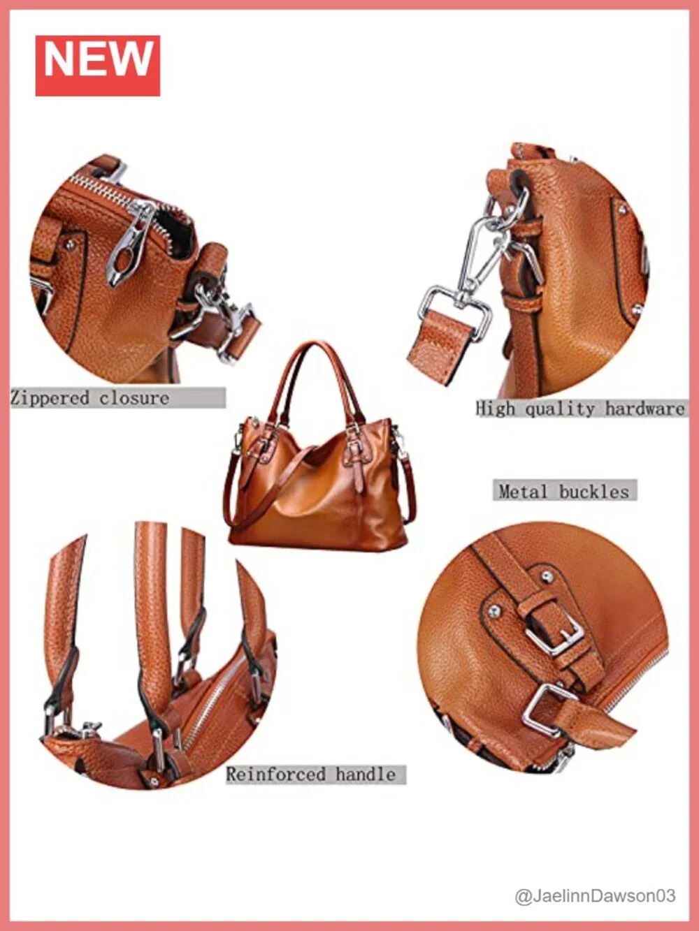 Leather Tote Bag for Women Top Handle Shoulder Satchel Purse